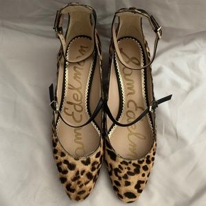 Sam Edelman Leopard Heels Size 7.5